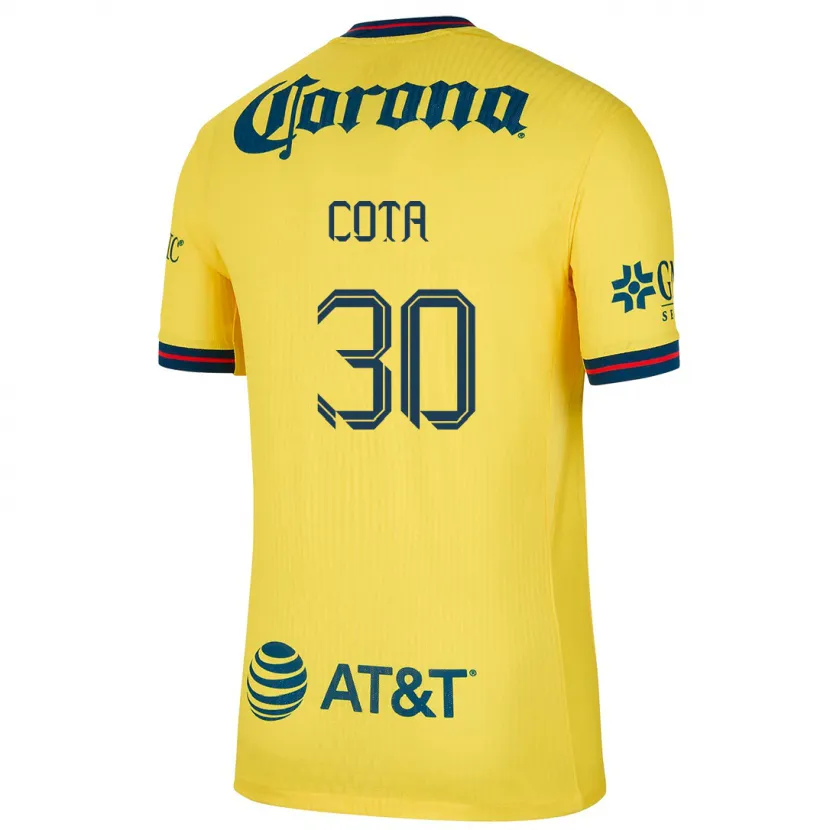 Danxen Hombre Camiseta Rodolfo Cota #30 Amarillo Azul 1ª Equipación 2024/25 La Camisa