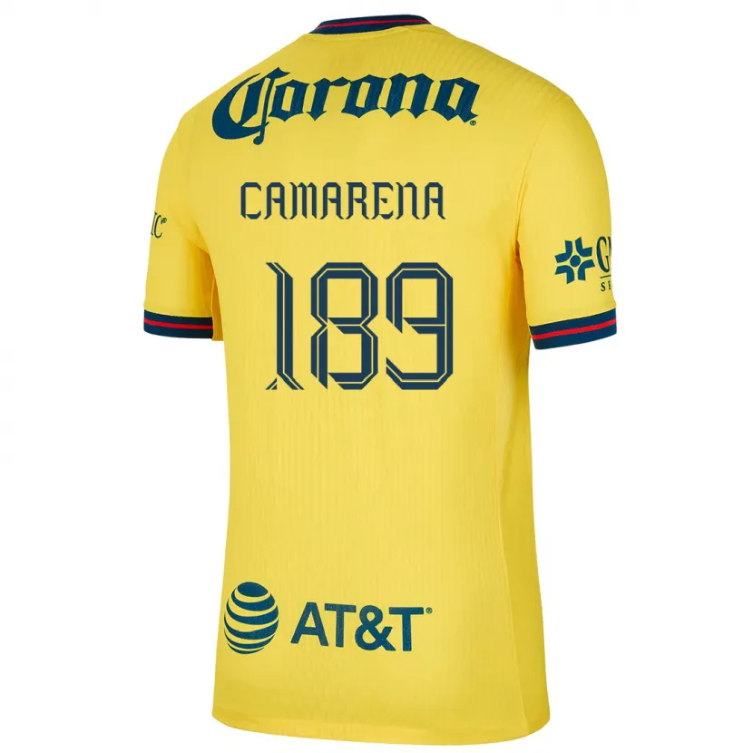 Danxen Hombre Camiseta Luis Camarena #189 Amarillo Azul 1ª Equipación 2024/25 La Camisa