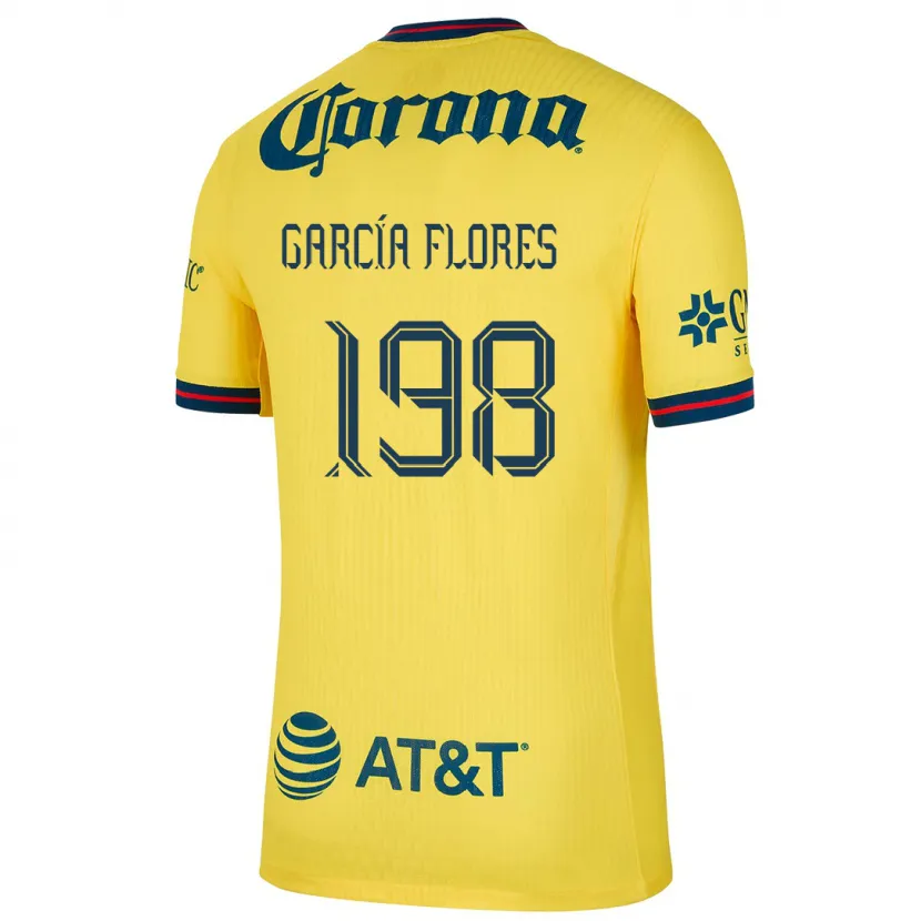 Danxen Hombre Camiseta Francisco García Flores #198 Amarillo Azul 1ª Equipación 2024/25 La Camisa