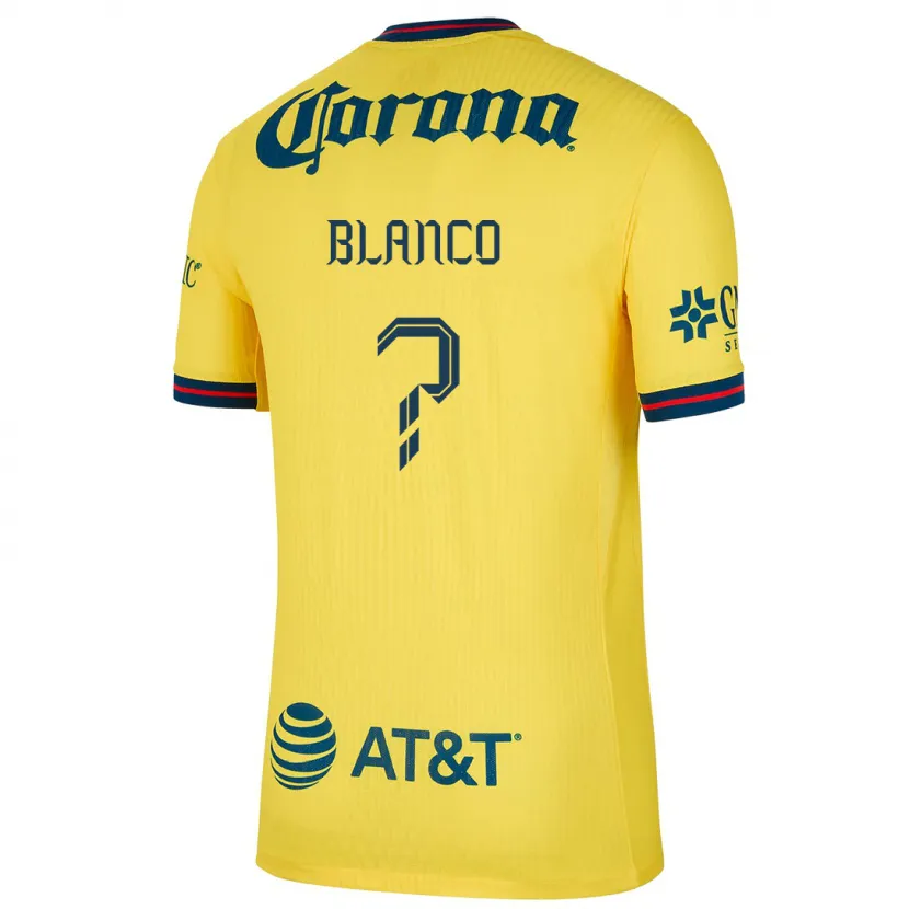 Danxen Hombre Camiseta Lionel Blanco #0 Amarillo Azul 1ª Equipación 2024/25 La Camisa