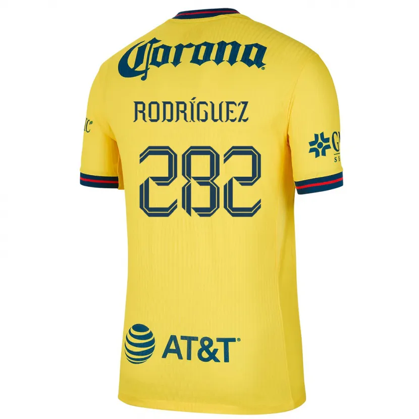 Danxen Hombre Camiseta Francisco Rodríguez #282 Amarillo Azul 1ª Equipación 2024/25 La Camisa