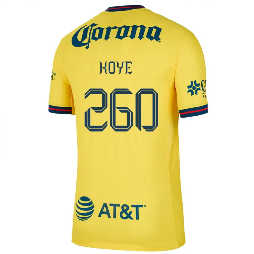 Danxen Hombre Camiseta Julián Koye #260 Amarillo Azul 1ª Equipación 2024/25 La Camisa
