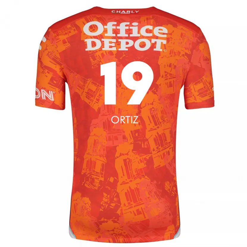 Danxen Hombre Camiseta Celso Ortiz #19 Naranja Blanco 2ª Equipación 2024/25 La Camisa
