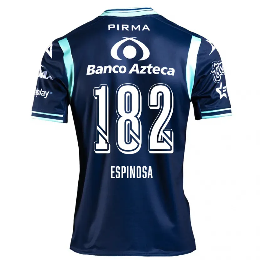 Danxen Hombre Camiseta Daniel Espinosa #182 Azul Marino 2ª Equipación 2024/25 La Camisa