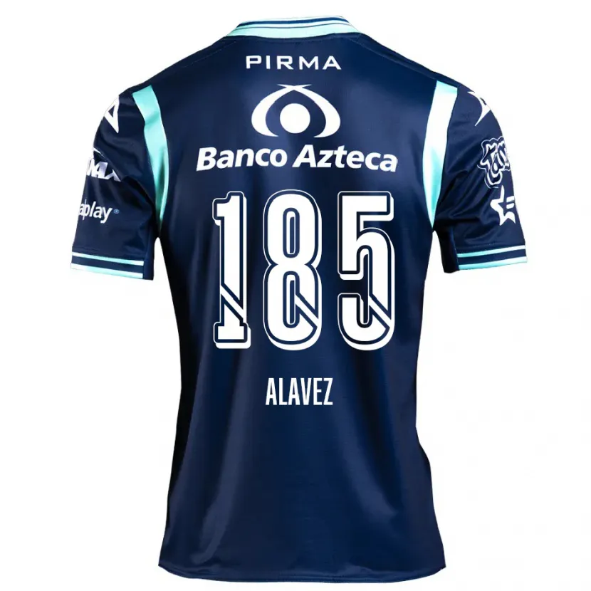Danxen Hombre Camiseta Brian Alavez #185 Azul Marino 2ª Equipación 2024/25 La Camisa