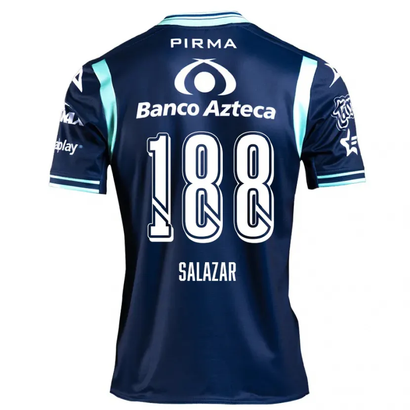 Danxen Hombre Camiseta Ronaldo Salazar #188 Azul Marino 2ª Equipación 2024/25 La Camisa
