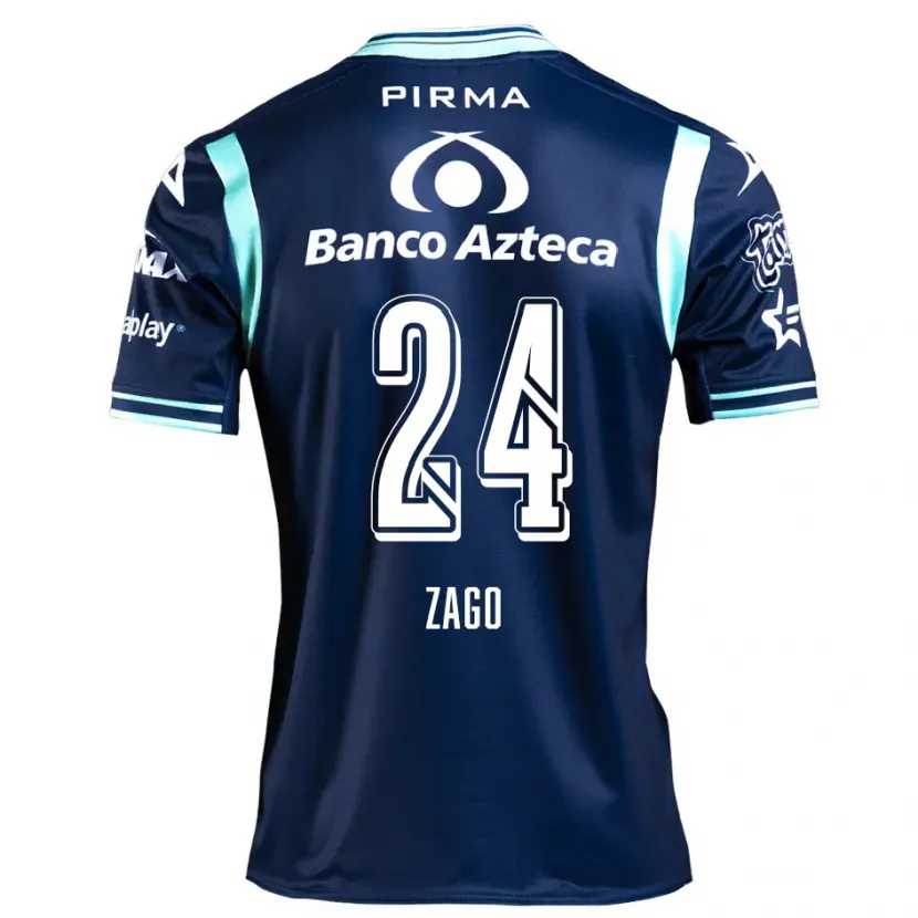 Danxen Hombre Camiseta Diego Zago #24 Azul Marino 2ª Equipación 2024/25 La Camisa