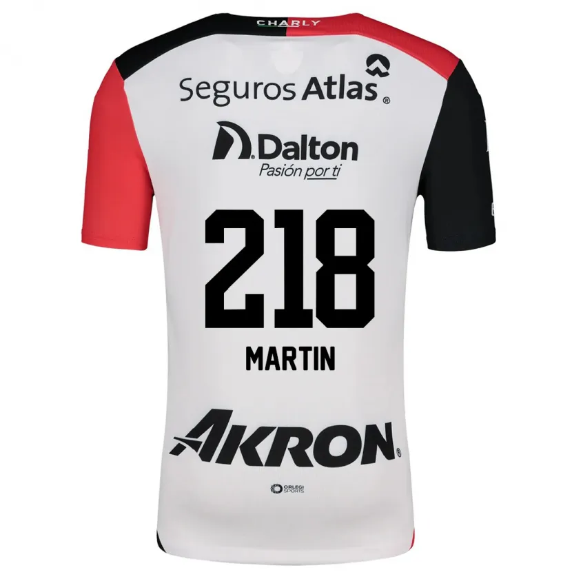 Danxen Hombre Camiseta Jorge San Martín #218 Blanco Rojo Negro 2ª Equipación 2024/25 La Camisa
