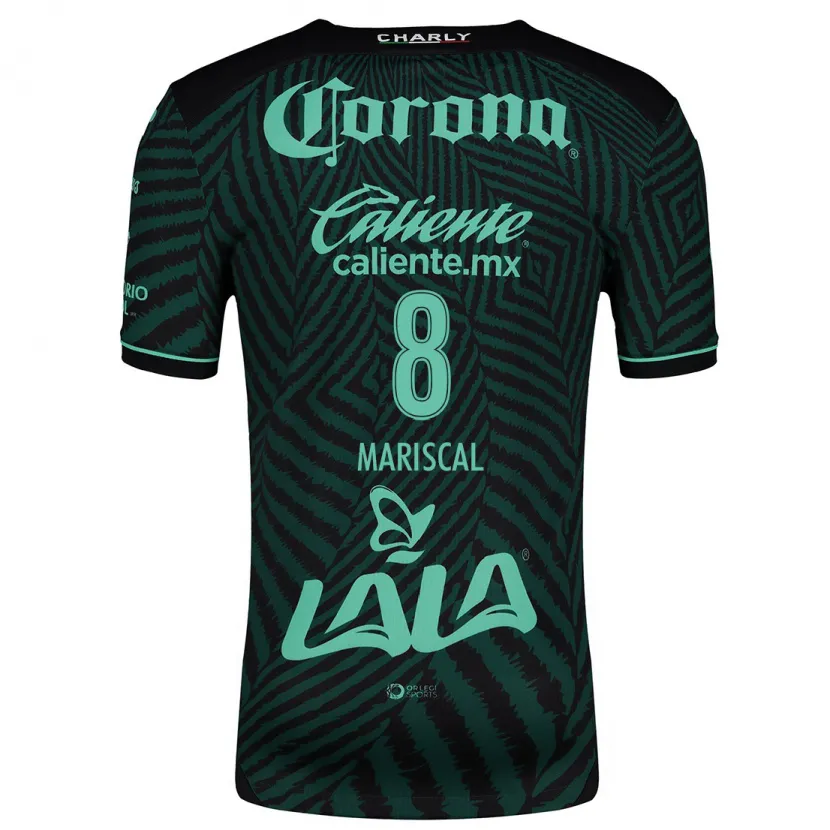 Danxen Hombre Camiseta Salvador Mariscal #8 Verde Negro 2ª Equipación 2024/25 La Camisa