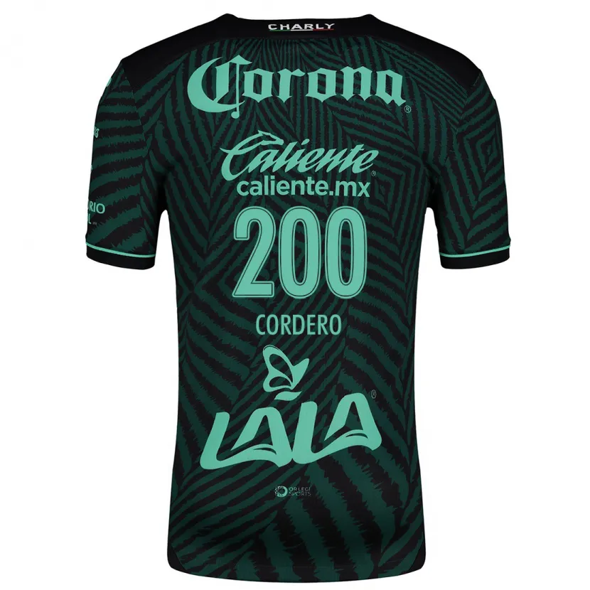 Danxen Hombre Camiseta Mario Cordero #200 Verde Negro 2ª Equipación 2024/25 La Camisa