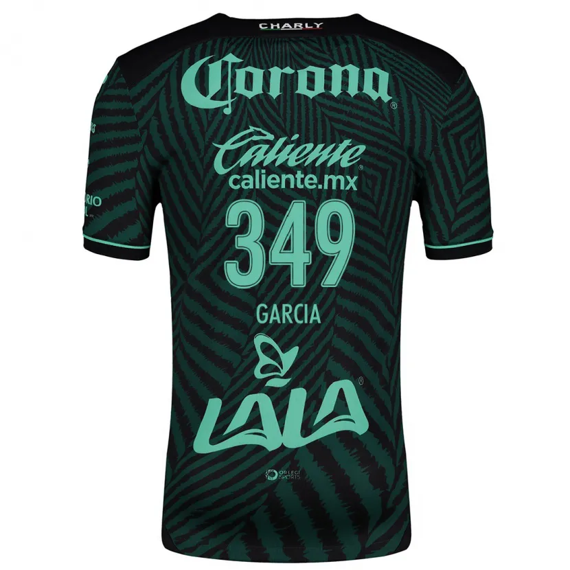 Danxen Hombre Camiseta Diego García #349 Verde Negro 2ª Equipación 2024/25 La Camisa