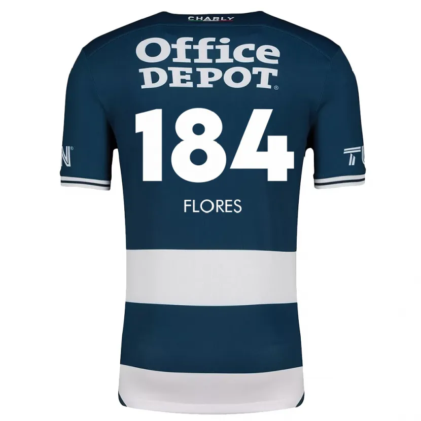 Danxen Mujer Camiseta Jason Flores #184 Azul Blanco 1ª Equipación 2024/25 La Camisa