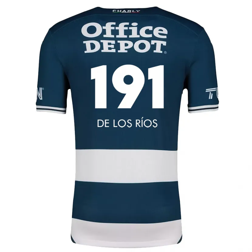 Danxen Mujer Camiseta Sergio De Los Ríos #191 Azul Blanco 1ª Equipación 2024/25 La Camisa