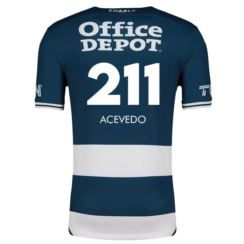 Danxen Mujer Camiseta Gerardo Acevedo #211 Azul Blanco 1ª Equipación 2024/25 La Camisa