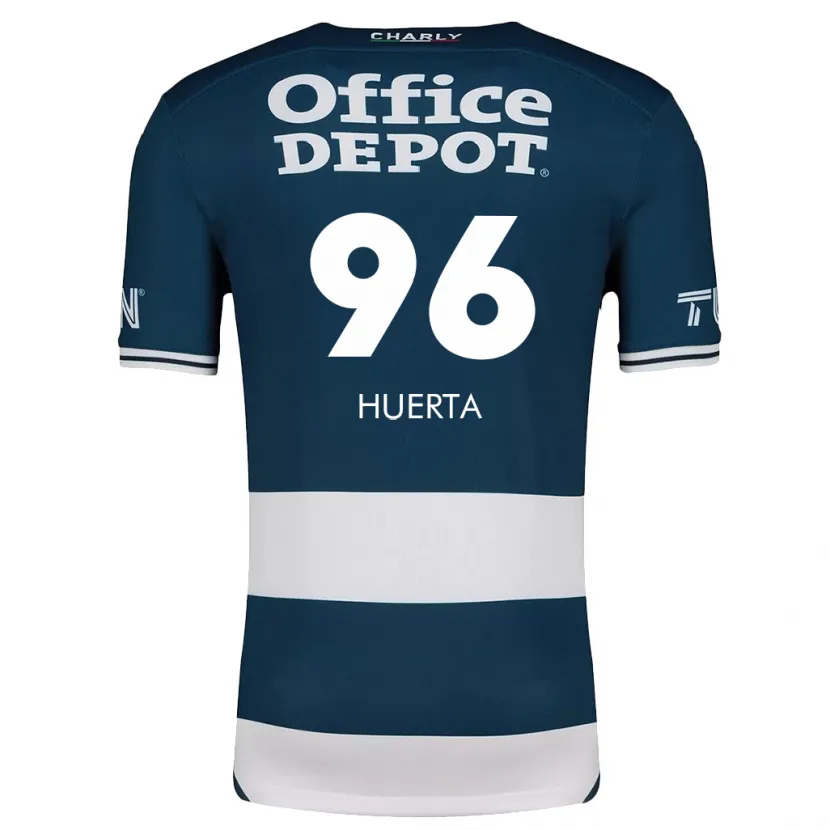 Danxen Mujer Camiseta Edwin Huerta #96 Azul Blanco 1ª Equipación 2024/25 La Camisa