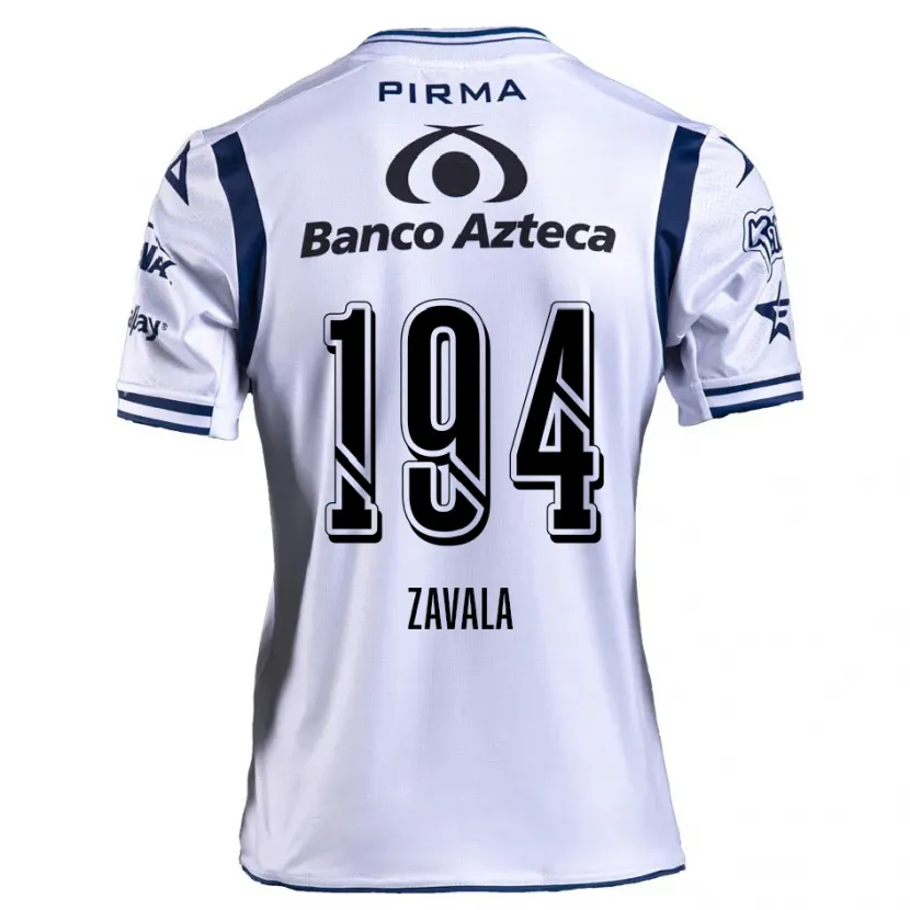 Danxen Mujer Camiseta Arath Zavala #194 Blanco Azul Marino 1ª Equipación 2024/25 La Camisa