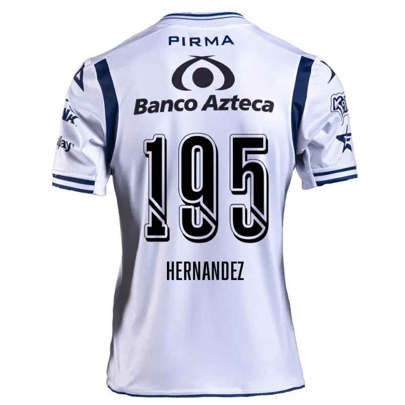 Danxen Mujer Camiseta Daniel Hernández #195 Blanco Azul Marino 1ª Equipación 2024/25 La Camisa