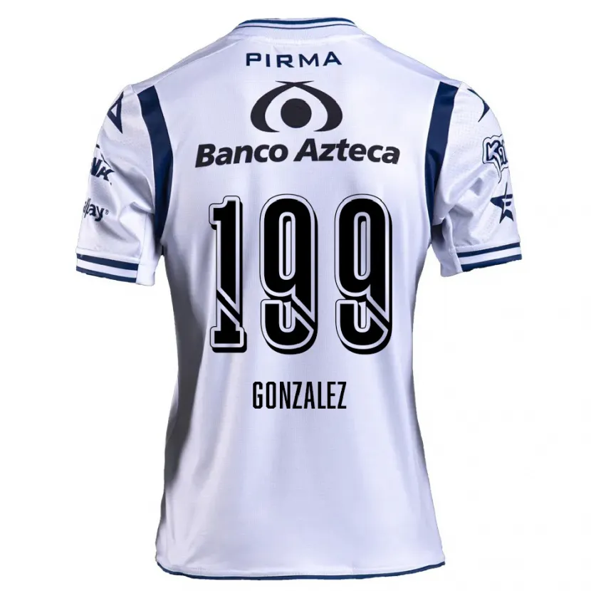 Danxen Mujer Camiseta Samuel González #199 Blanco Azul Marino 1ª Equipación 2024/25 La Camisa