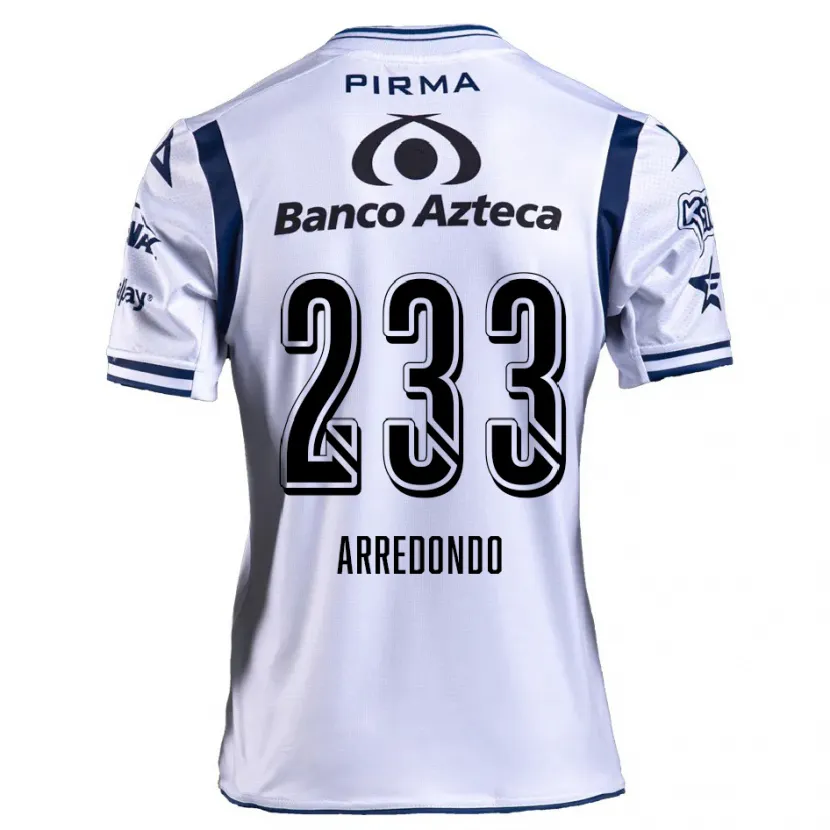 Danxen Mujer Camiseta Ángel Arredondo #233 Blanco Azul Marino 1ª Equipación 2024/25 La Camisa