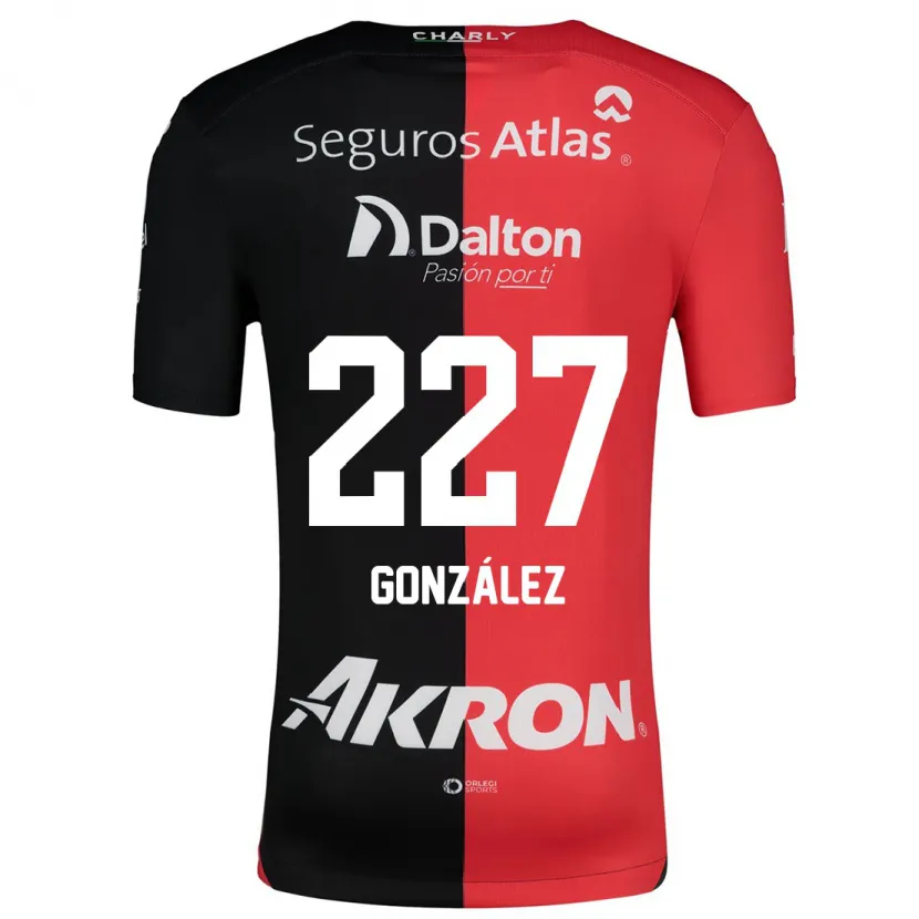 Danxen Mujer Camiseta Rodolfo González #227 Negro Rojo 1ª Equipación 2024/25 La Camisa