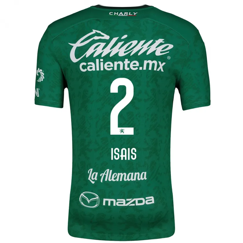 Danxen Mujer Camiseta Mauricio Isaís #2 Verde Blanco 1ª Equipación 2024/25 La Camisa