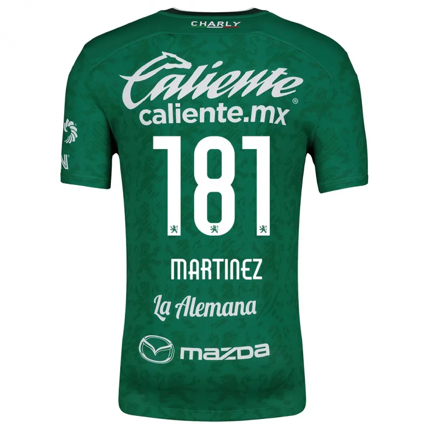 Danxen Mujer Camiseta Irving Martínez #181 Verde Blanco 1ª Equipación 2024/25 La Camisa