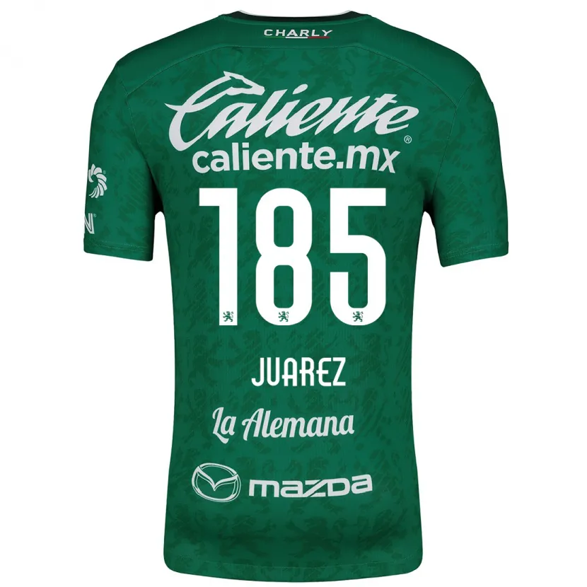 Danxen Mujer Camiseta Moisés Juárez #185 Verde Blanco 1ª Equipación 2024/25 La Camisa