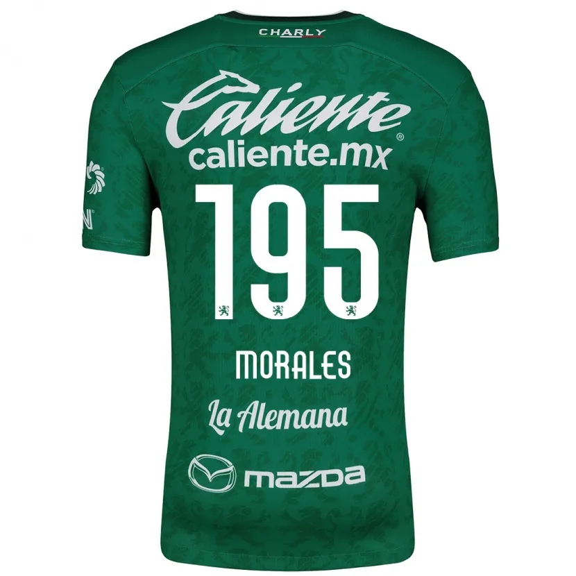 Danxen Mujer Camiseta Daniel Morales #195 Verde Blanco 1ª Equipación 2024/25 La Camisa