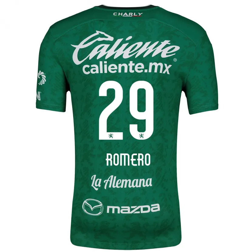 Danxen Mujer Camiseta Lucas Romero #29 Verde Blanco 1ª Equipación 2024/25 La Camisa