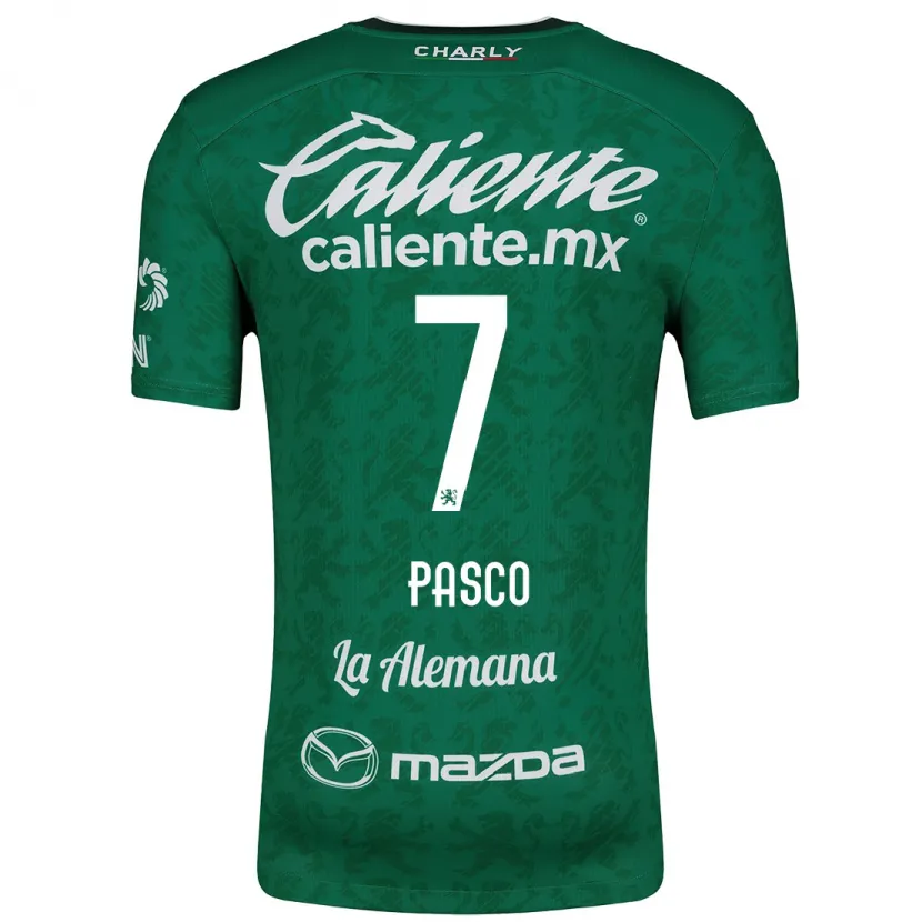 Danxen Mujer Camiseta Madeleine Pasco #7 Verde Blanco 1ª Equipación 2024/25 La Camisa