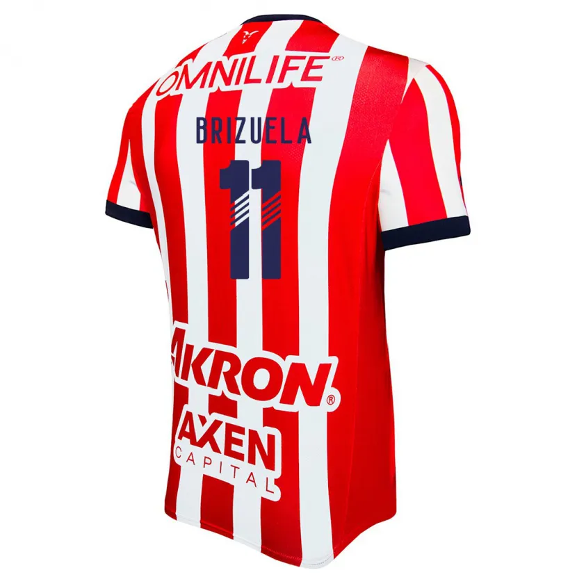 Danxen Mujer Camiseta Isaác Brizuela #11 Rojo Blanco Azul 1ª Equipación 2024/25 La Camisa