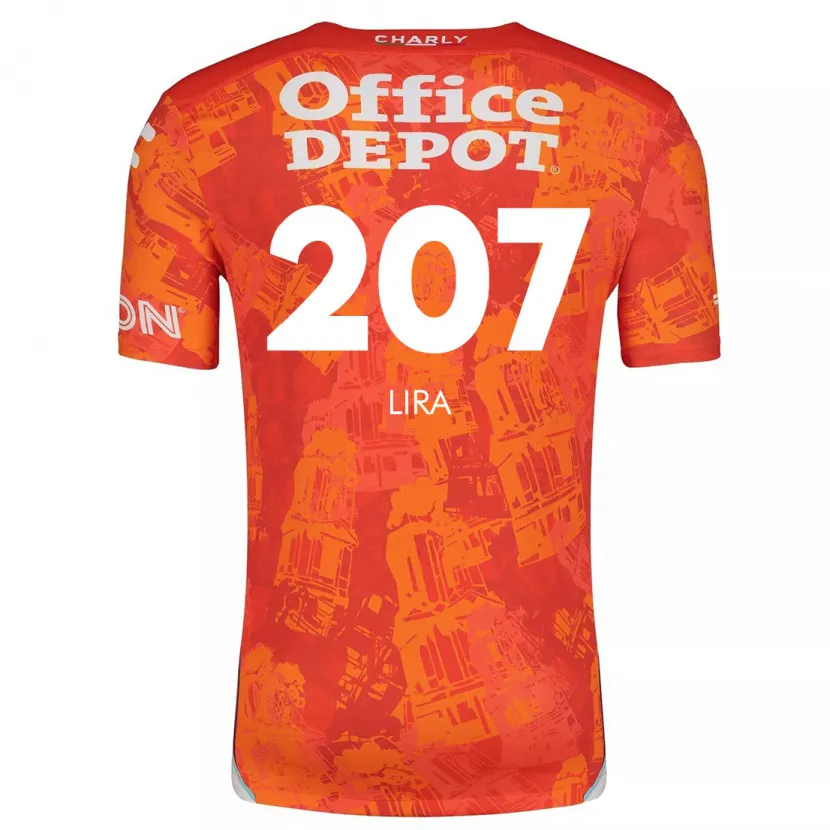 Danxen Mujer Camiseta Almir Lira #207 Naranja Blanco 2ª Equipación 2024/25 La Camisa