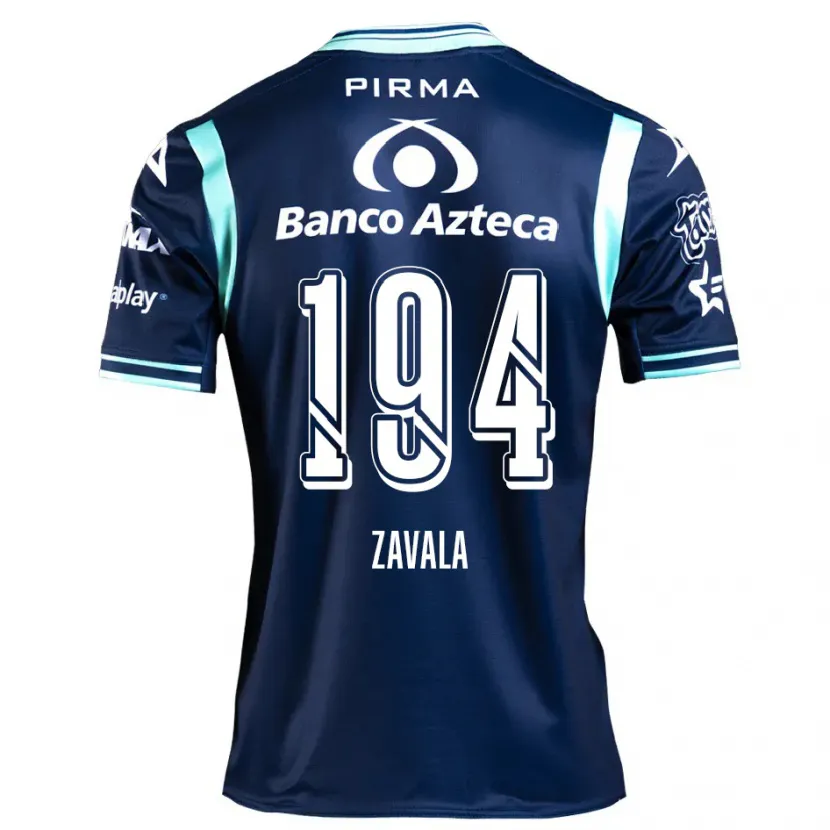 Danxen Mujer Camiseta Arath Zavala #194 Azul Marino 2ª Equipación 2024/25 La Camisa