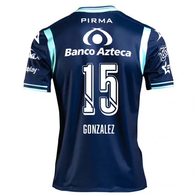 Danxen Mujer Camiseta Jaqueline González #15 Azul Marino 2ª Equipación 2024/25 La Camisa