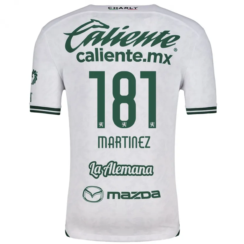 Danxen Mujer Camiseta Irving Martínez #181 Blanco Verde 2ª Equipación 2024/25 La Camisa