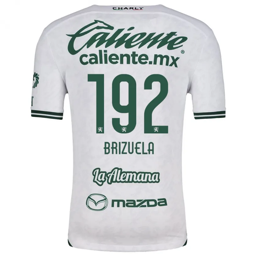 Danxen Mujer Camiseta Juan Brizuela #192 Blanco Verde 2ª Equipación 2024/25 La Camisa