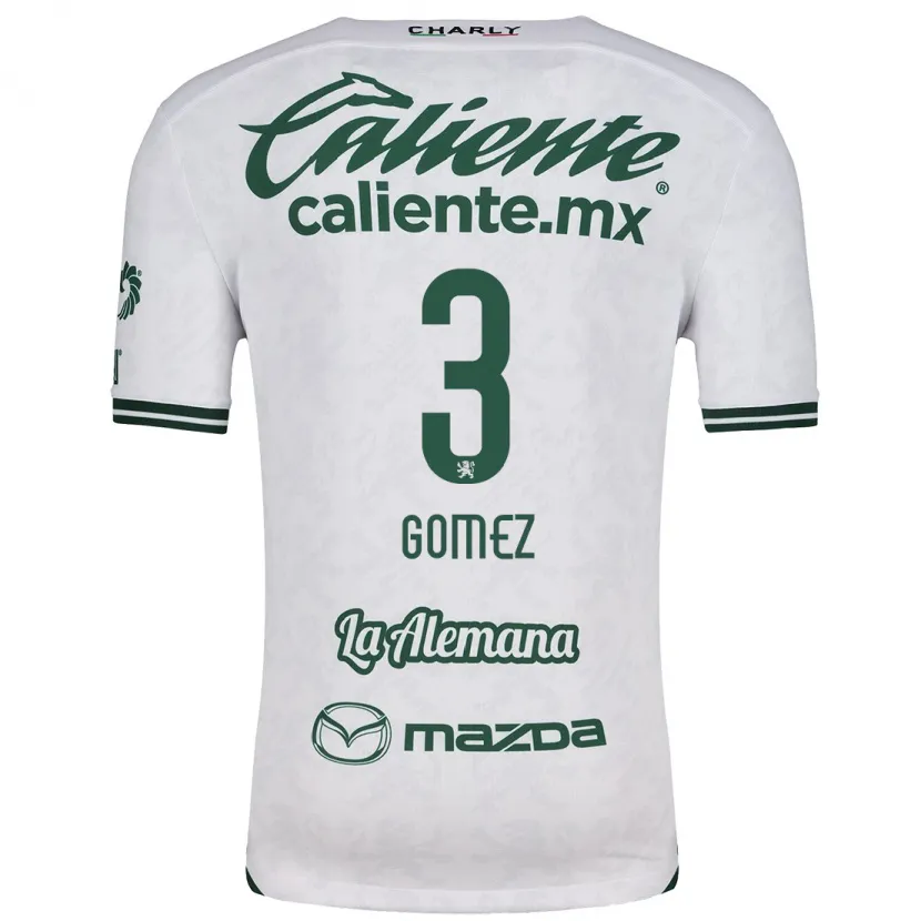 Danxen Mujer Camiseta Karen Gómez #3 Blanco Verde 2ª Equipación 2024/25 La Camisa
