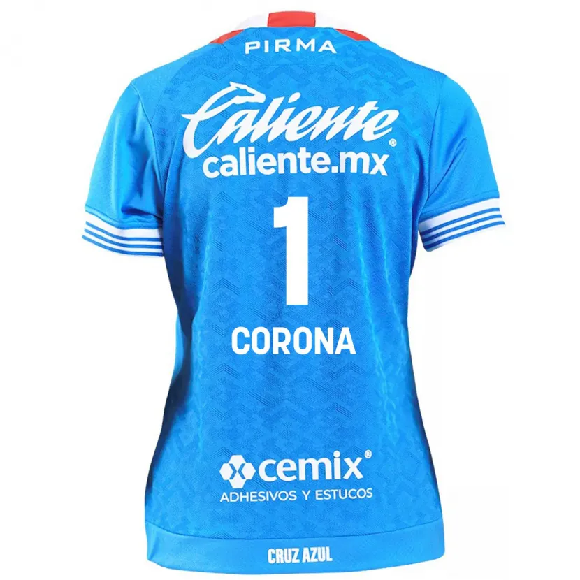 Danxen Niño Camiseta Jose De Jesus Corona #1 Cielo Azul 1ª Equipación 2024/25 La Camisa