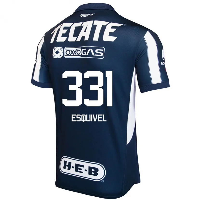 Danxen Niño Camiseta Abraham Esquivel #331 Azul Rojo Blanco 1ª Equipación 2024/25 La Camisa