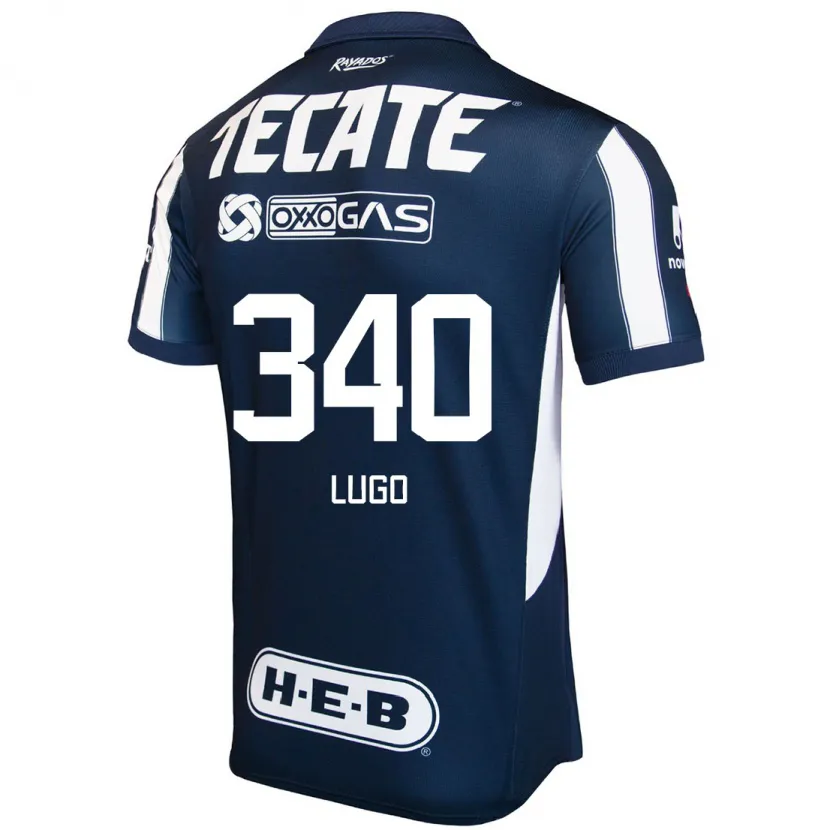 Danxen Niño Camiseta Edy Lugo #340 Azul Rojo Blanco 1ª Equipación 2024/25 La Camisa