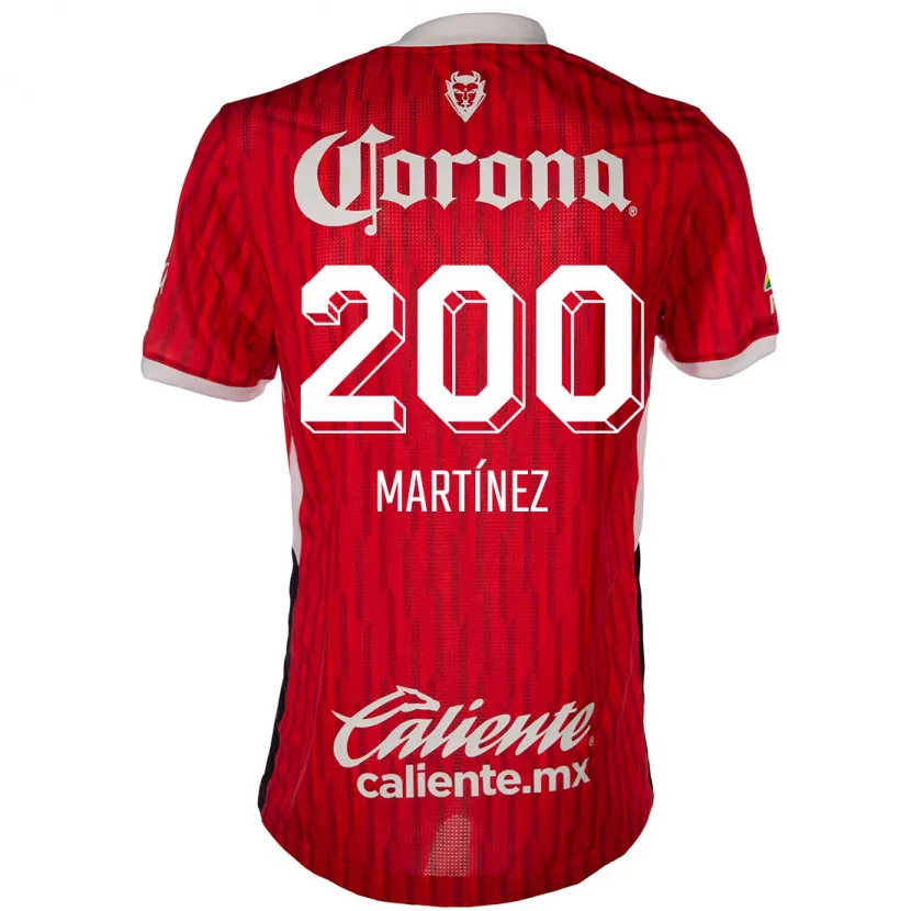 Danxen Niño Camiseta Edgar Martínez #200 Rojo Blanco 1ª Equipación 2024/25 La Camisa