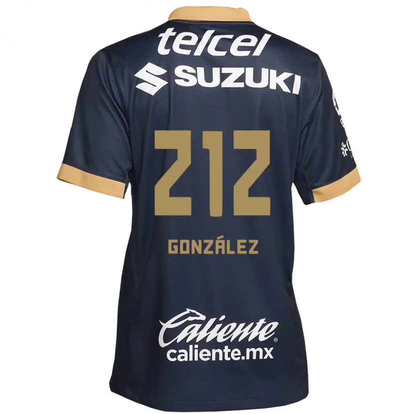 Danxen Niño Camiseta José González #212 Obsidiana Dorada Blanca 2ª Equipación 2024/25 La Camisa