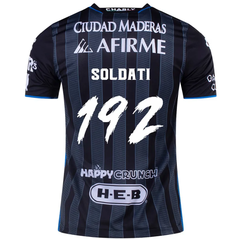 Danxen Niño Camiseta Carlo Soldati #192 Blanco Negro 2ª Equipación 2024/25 La Camisa