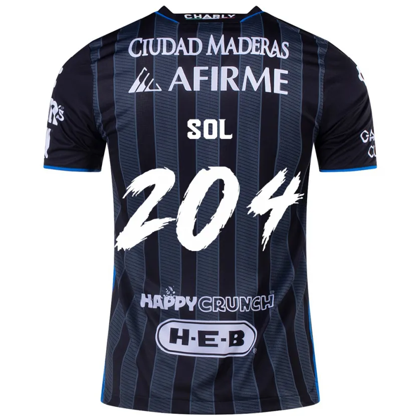 Danxen Niño Camiseta Martín Sol #204 Blanco Negro 2ª Equipación 2024/25 La Camisa