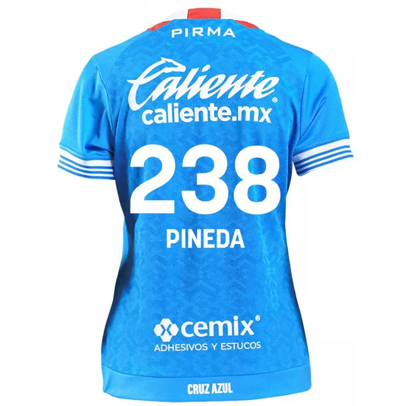 Danxen Hombre Camiseta Zadiel Pineda #238 Cielo Azul 1ª Equipación 2024/25 La Camisa