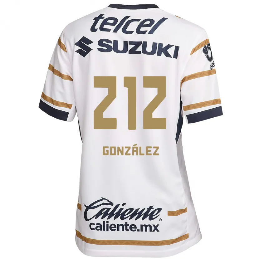 Danxen Hombre Camiseta José González #212 Obsidiana Blanca 1ª Equipación 2024/25 La Camisa