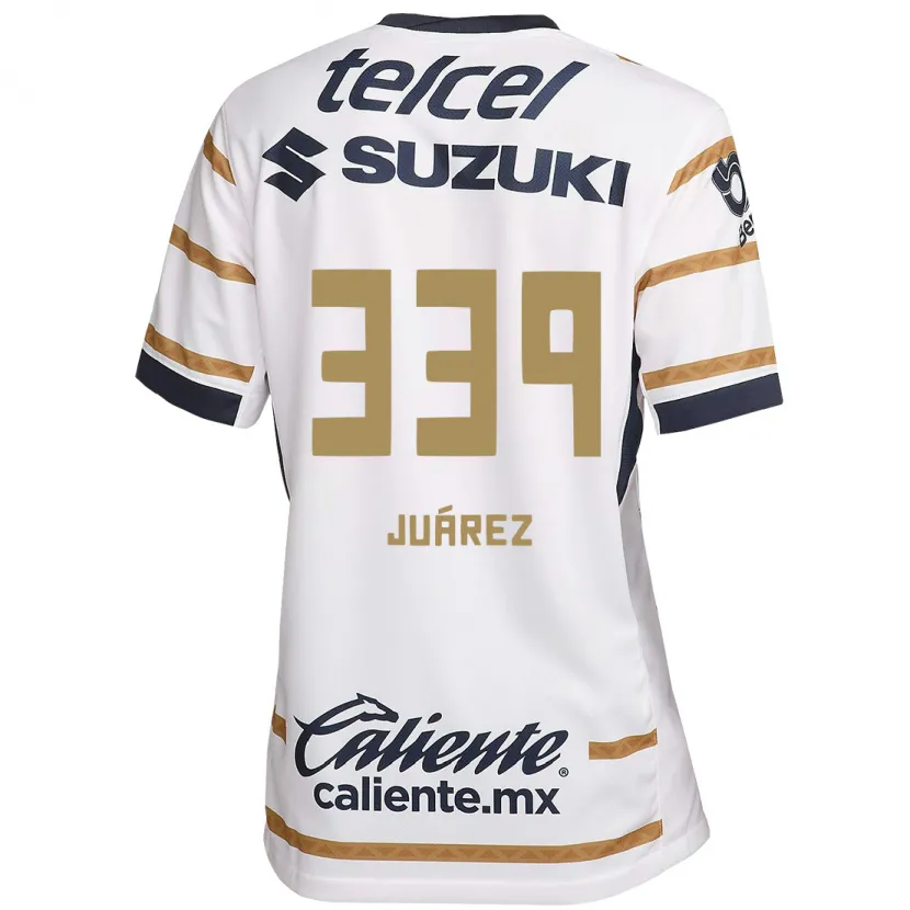 Danxen Hombre Camiseta Jonathan Juárez #339 Obsidiana Blanca 1ª Equipación 2024/25 La Camisa