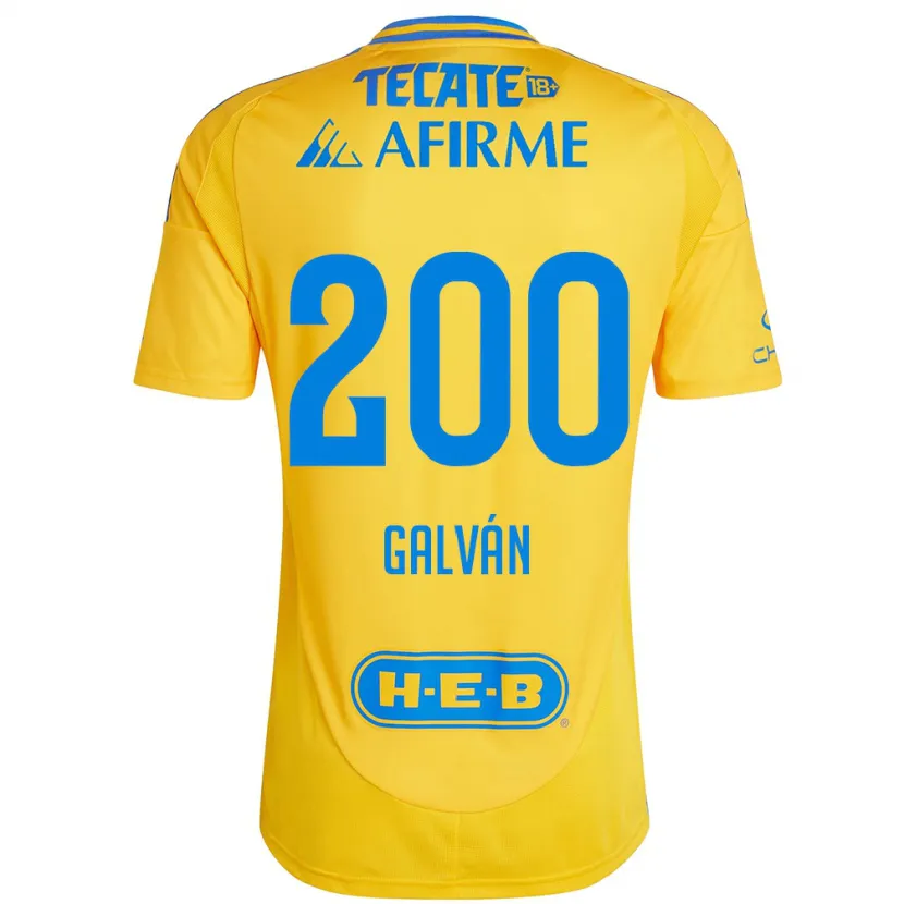 Danxen Hombre Camiseta Isaias Galván #200 Oro Amarillo 1ª Equipación 2024/25 La Camisa