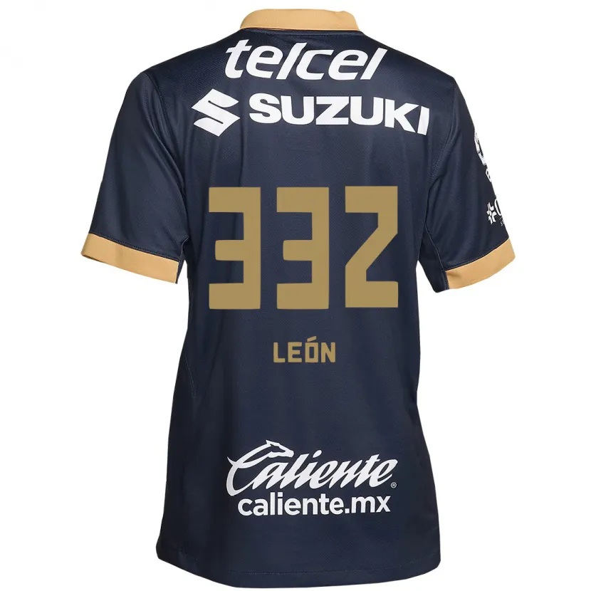 Danxen Hombre Camiseta Andryk León #332 Obsidiana Dorada Blanca 2ª Equipación 2024/25 La Camisa