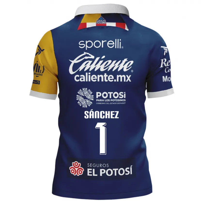 Danxen Hombre Camiseta Andrés Sánchez #1 Azul Amarillo 2ª Equipación 2024/25 La Camisa
